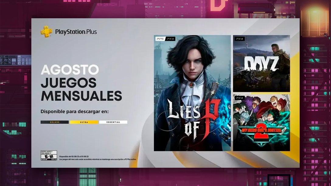 Lies of P Lidera Juegos de PS Plus Agosto