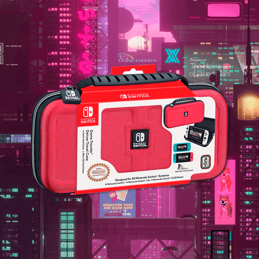 Estuche de viaje Rojo para Nintendo Switch - Pixeltopia