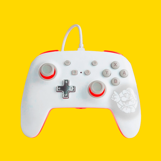 Control PowerA con Cable Mario White