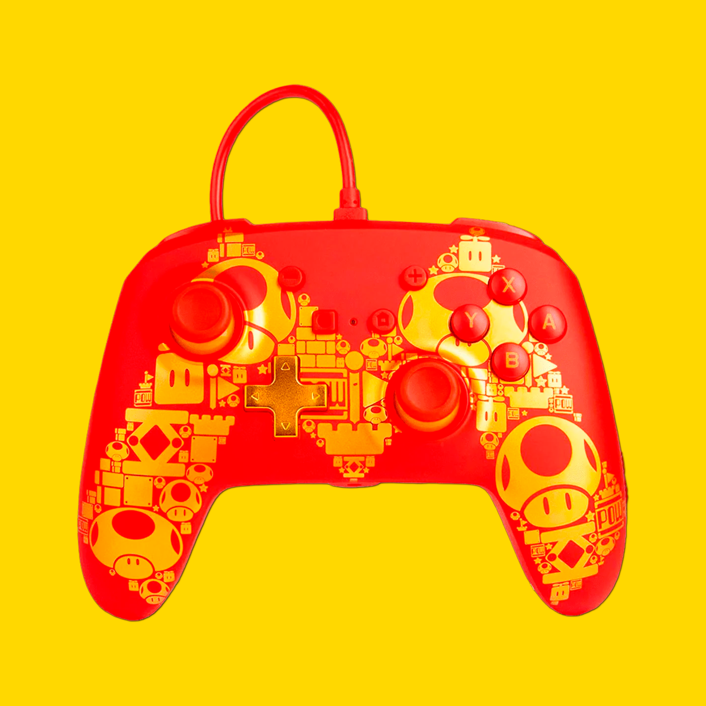Control PowerA con Cable Mario Gold